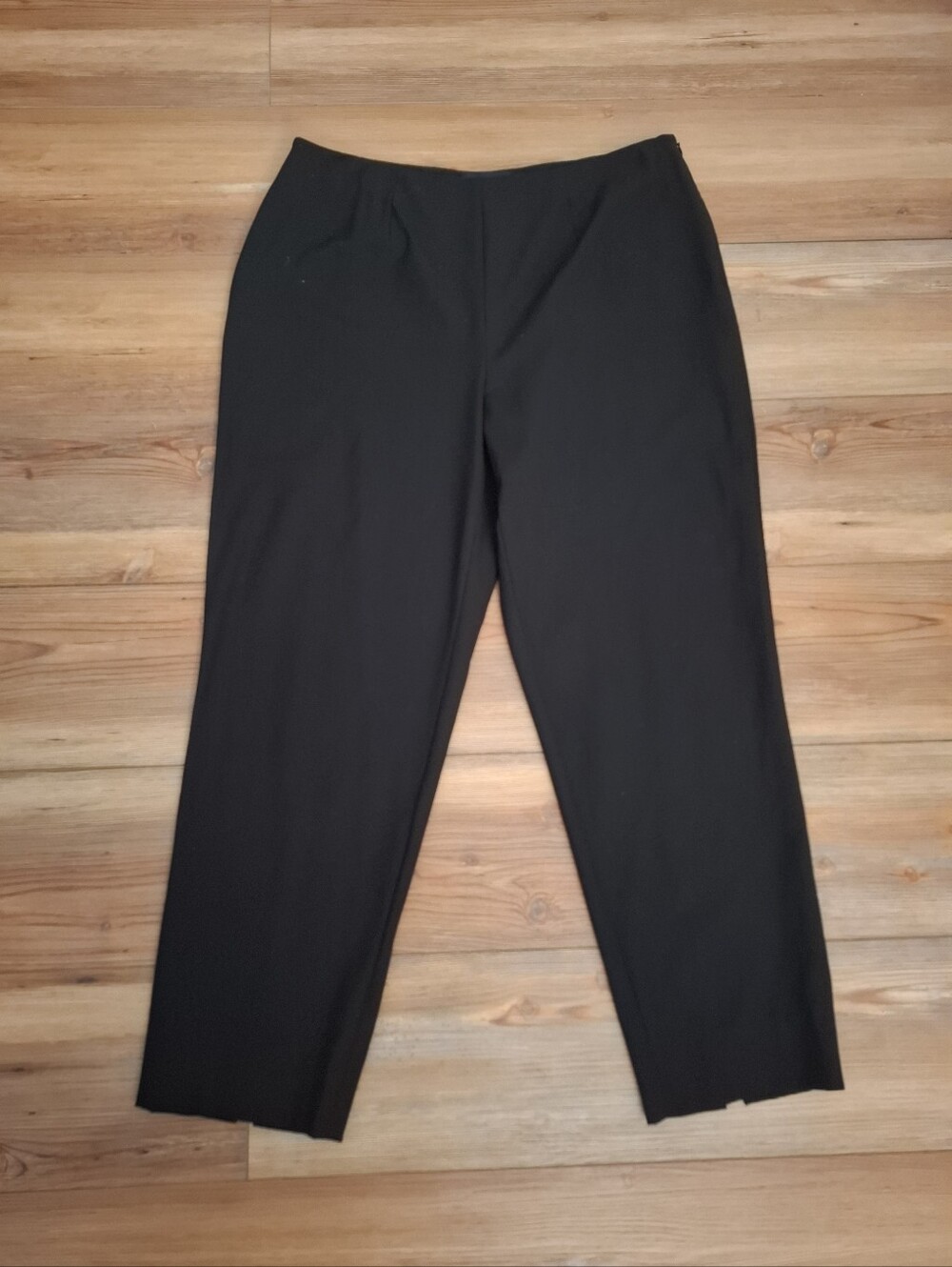 Piazza Sempione Audrey Trousers Black Wool IT 50 US 14 Cropped